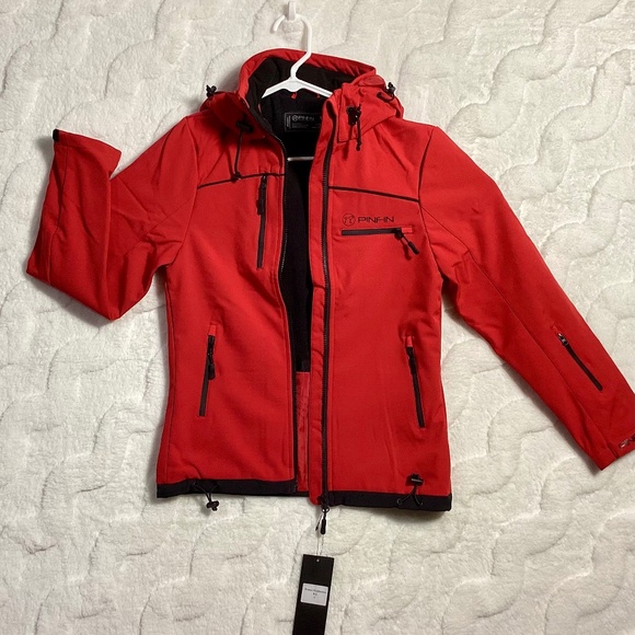 Women’s Pin-Fin Alpha‎ Series Windbreaker - Small - in Red - Picture 1 of 4
